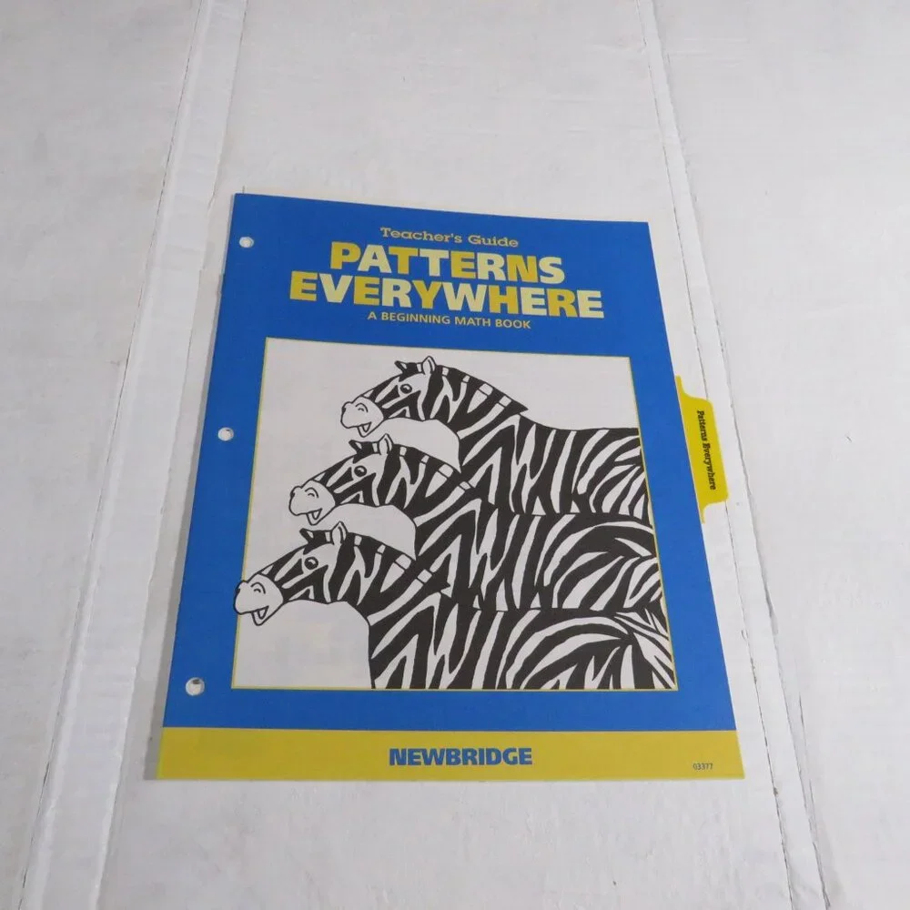 Patterns Everywhere BIG BOOK (almost 2 feet tall) with teacher pages CLASSROOM